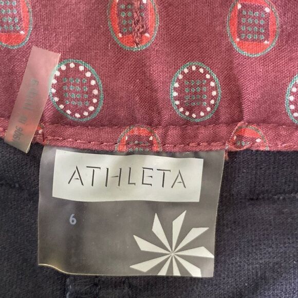 Athleta Velvet Cotton Mini Skirt With Drawstring And Pockets Black 6 - Picture 12 of 15